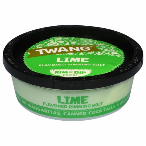 Twang Lime Flavor Drink Rimming Salt Tub Perspective: top