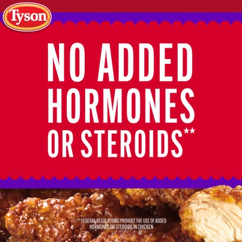 Tyson Frozen Sweet BBQ Flavored Chicken Strips Perspective: top