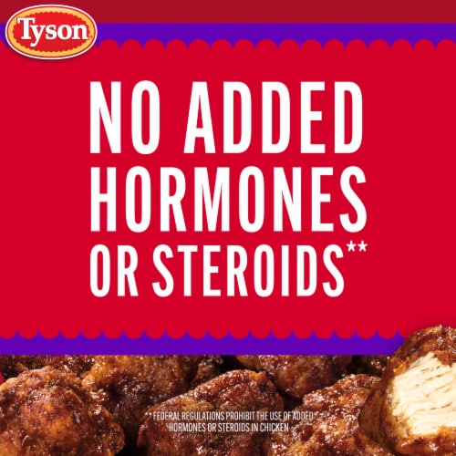 Tyson Any'tizers Frozen Sweet BBQ Flavored Boneless Chicken Bites Perspective: top