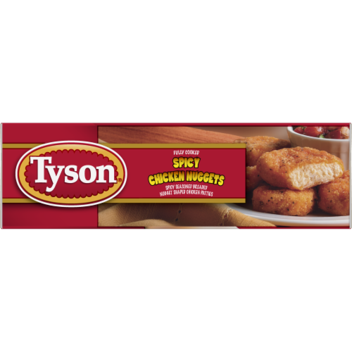 Tyson All Natural Spicy Chicken Nuggets Perspective: top