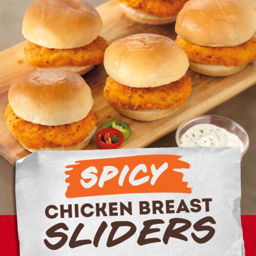 Tyson Spicy Chicken Breast Sliders Perspective: top