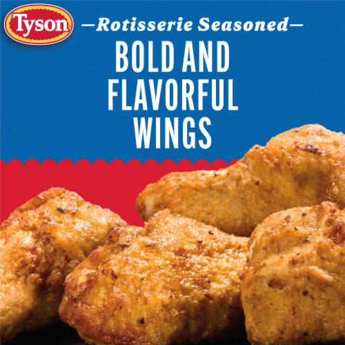 Tyson Restaurant Style Rotisserie Seasoned Crispy Wings Perspective: top
