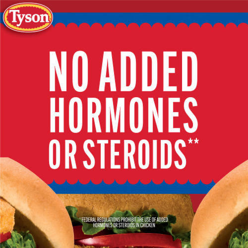 Tyson Frozen Chicken Patties Perspective: top