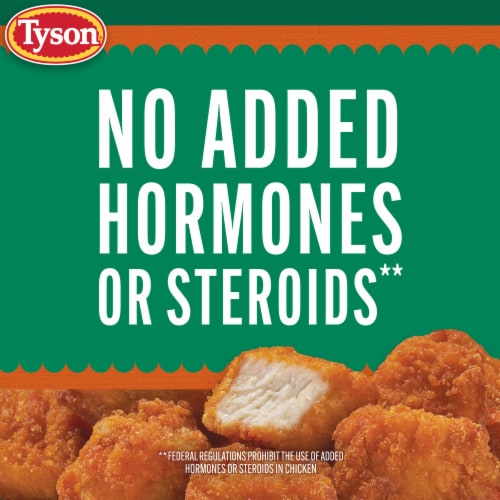 Tyson Frozen Lightly Breaded Hot Honey Boneless Chicken Bites Perspective: top