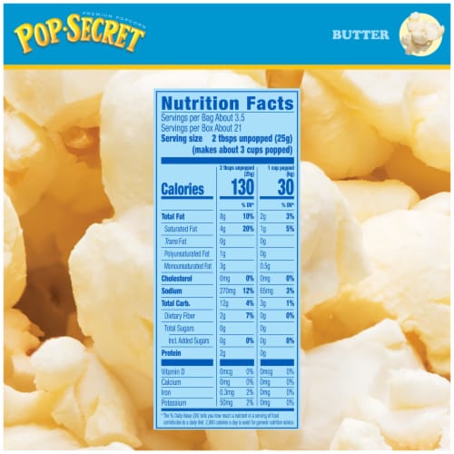 Pop Secret Butter Popcorn Bags Perspective: top