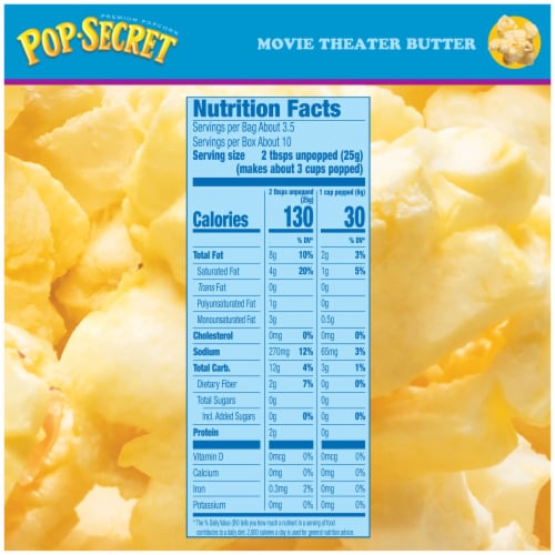 Pop Secret Movie Theater Butter Popcorn Perspective: top