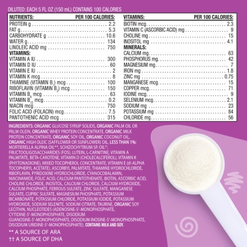 Earth's Best Organic Sensitivity Infant Formula, 0-12 Months, Reduced Lactose, with Iron, DHA & ARA Perspective: top