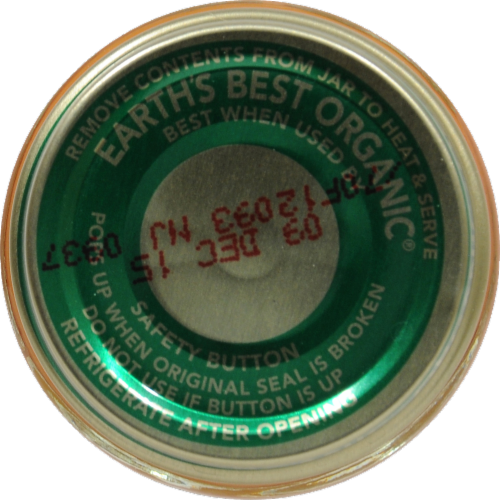 Earth's Best Organic First Carrots Baby Food Perspective: top