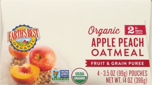 Earth's Best® Apple Peach Oatmeal Perspective: top