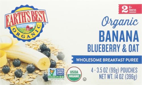 Earth's Best® Wholesome Breakfast Banana Blueberry Perspective: top