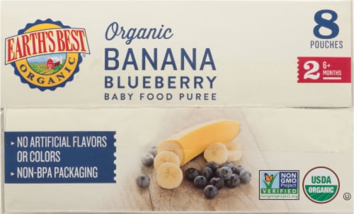 Earth's Best® Organic Banana Blueberry Stage 2 Baby Food Perspective: top