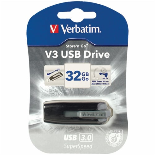 Verbatim Store 'n' Go V3 Flash Drive Perspective: top