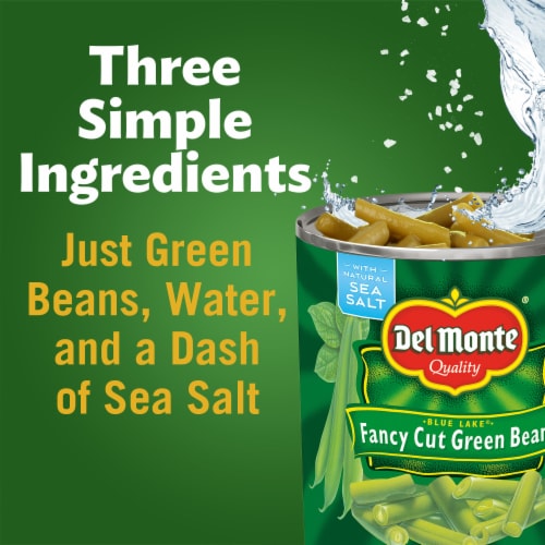 Del Monte Blue Lake Fancy Cut Green Beans Perspective: top