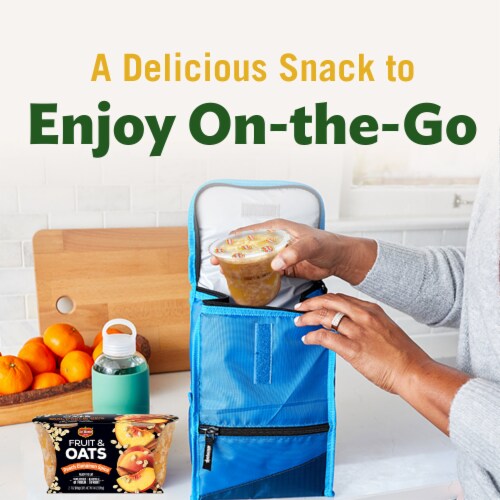 Del Monte® Fruit & Oats Peach Cinnamon Spice Fruit Cup Perspective: top