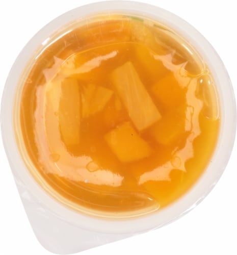Del Monte® Boost Me Stay Well Mangos & Pineapple in Mango and Dragon Fruit Flavored Juice Fruit Cup Perspective: top