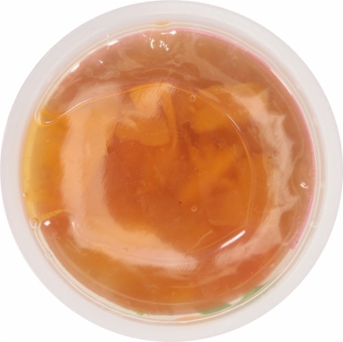 Del Monte® Glow On Stay Well Peaches in Passion Fruit Guava Flavored Juice Fruit Cup Perspective: top
