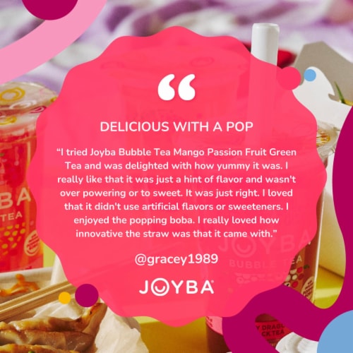Joyba Mango Passion Fruit Green Bubble Tea - 4pk/12 Fl Oz Cups : Target