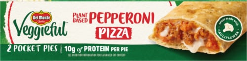 Del Monte® Veggieful™ Plant-Based Pepperoni Pizza Pocket Pies Perspective: top