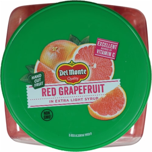 Del Monte® Red Grapefruit in Extra Light Syrup Perspective: top