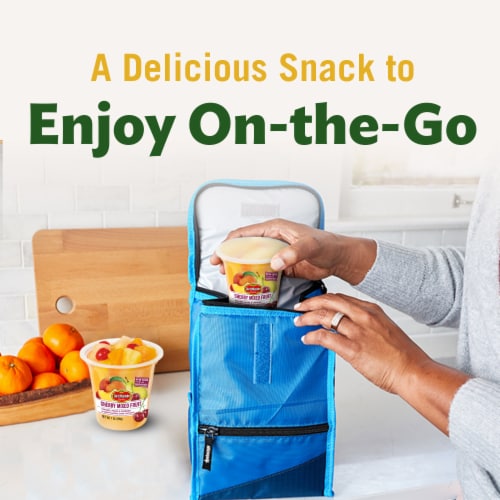 Del Monte® Cherry Mixed Fruit Cup Snacks Perspective: top