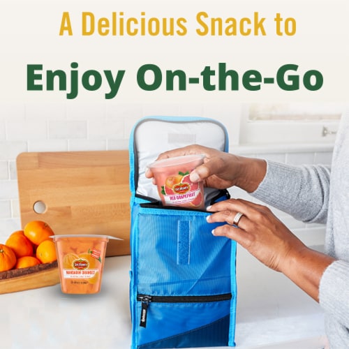 Del Monte® Mandarin Oranges Fruit Cup Snacks Perspective: top