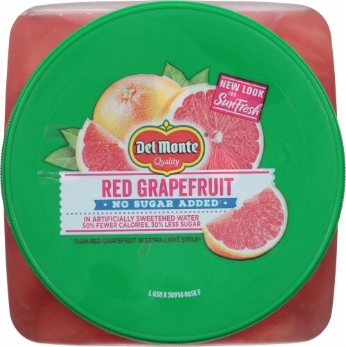 Del Monte® SunFresh No Sugar Added Red Grapefruit Perspective: top