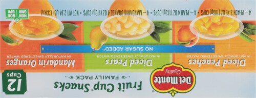 Del Monte® Fruit Cup Snacks No Sugar Added Perspective: top