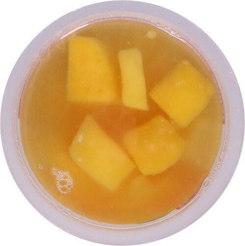 Del Monte® Fruit Naturals Mango Chunks in Light Syrup Fruit Cup Perspective: top