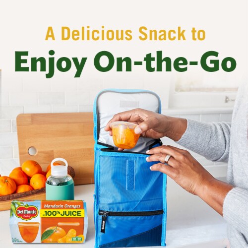 Del Monte® Mandarin Oranges Fruit Cup® Snacks in 100% Juice Perspective: top