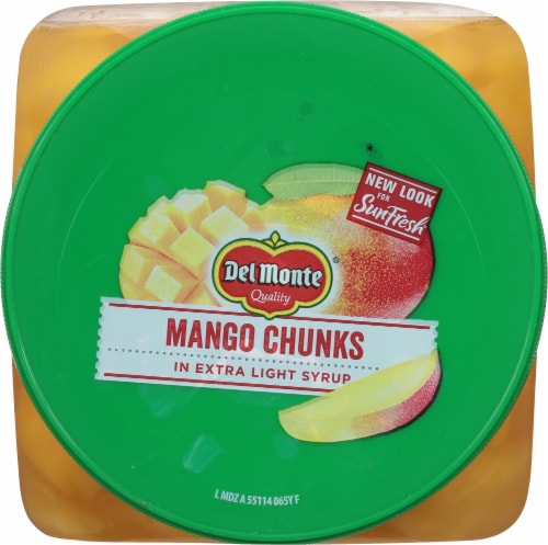 Del Monte® SunFresh® Mango Chunks in Extra Light Syrup Perspective: top