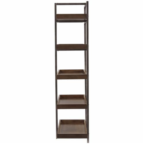 Ashley Furniture Starmore Left or Right Wood Pier in Brown & Gunmetal Perspective: top