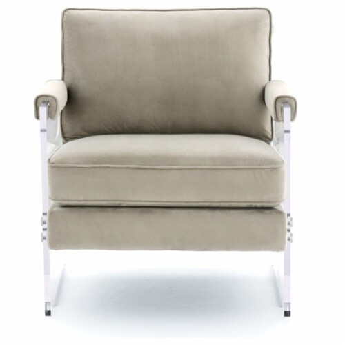 Ashley Furniture Avonley Taupe Accent Chair Perspective: top