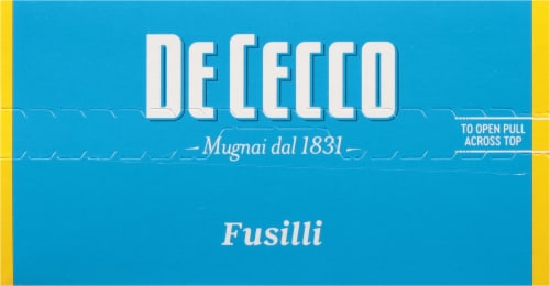 De Cecco® Fusilli Pasta Perspective: top