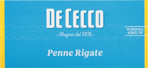 De Cecco Penne Rigate Pasta Perspective: top