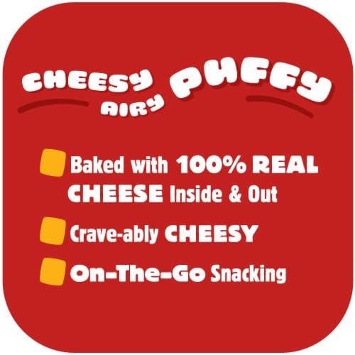 Cheez-It® Puff'd™ White Cheddar Cheesy Baked Snacks Perspective: top