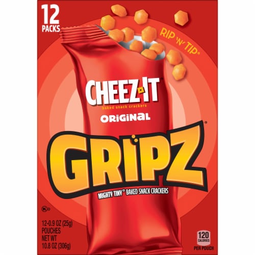 Cheez-It® Gripz Original Cheese Crackers Multipack Perspective: top