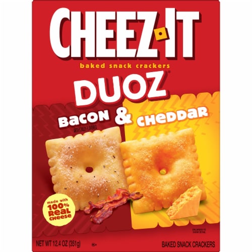 Cheez-It® DUOZ Bacon and Cheddar Crackers Perspective: top