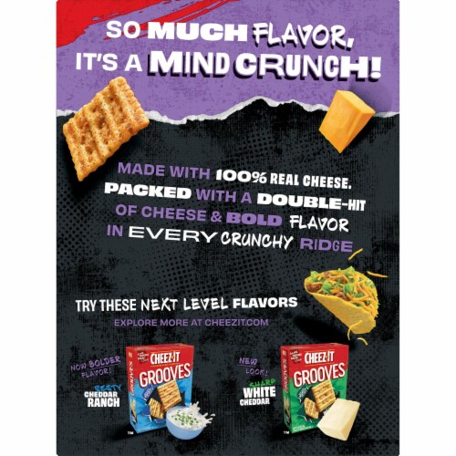 Cheez-It Grooves Loaded Cheesy Taco Crunchy Cheese Snack Cheez-It Grooves Loaded Cheesy Taco Crunchy Cheese Snack