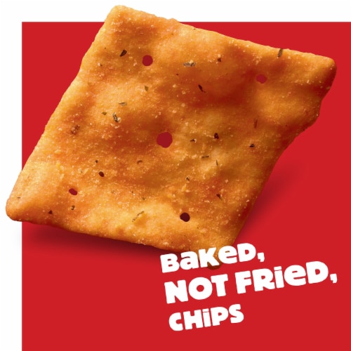 Cheez-It® Snap'd Cheddar Sour Cream and Onion Cheese Crackers Perspective: top