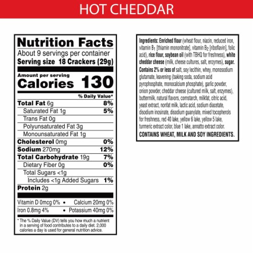 Cheez-It® Grooves Scorchin' Hot Cheddar Cheese Snack Crackers Perspective: top