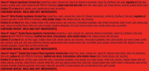 Cheez-It Cheese Lovers Variety Pack Perspective: top