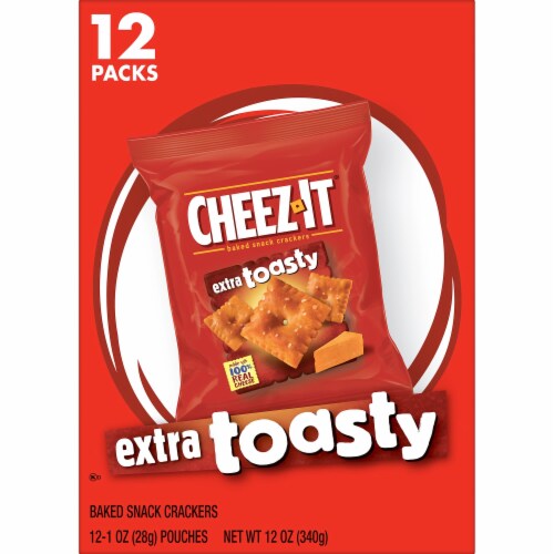 Cheez-It Extra Toasty Cheese Crackers Perspective: top
