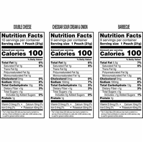 Cheez-It Snap'd Variety Pack Cheese Cracker Chips Perspective: top