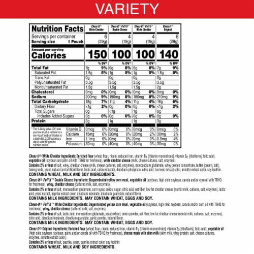 Cheez-It® Cheese Crackers Variety Pack Perspective: top