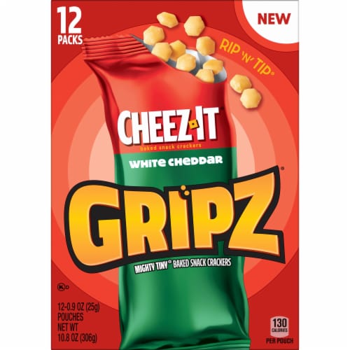 Cheez-It® Gripz White Cheddar Cheese Crackers Multipack Perspective: top