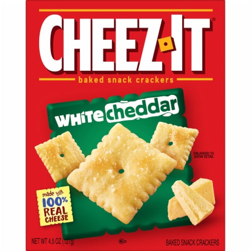 Cheez-It® White Cheddar Cheese Snack Crackers Perspective: top