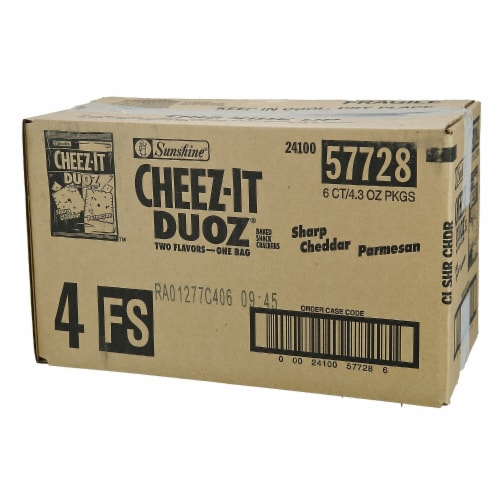 Cheez-It Duoz Sharp Cheddar Parmesan Baked Snack Crackers