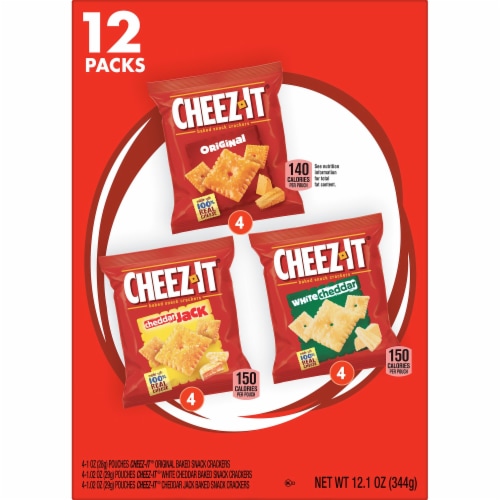 Cheez-It Variety Pack Cheese Crackers Perspective: top