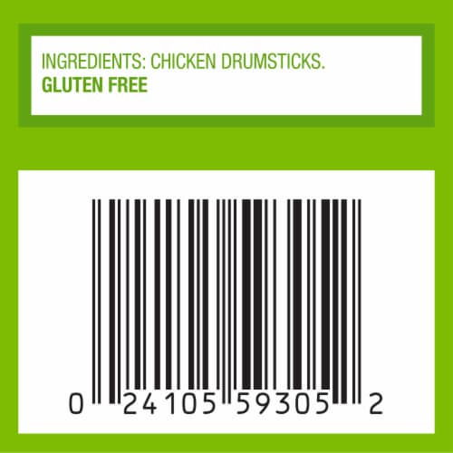 Just Bare Brand Chicken Drumsticks Perspective: top