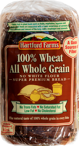 Hartford Farms Whole Wheat Bread Perspective: top